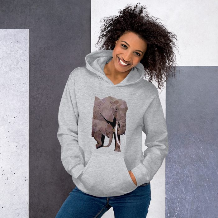 African Elephant Graphic Hoodie - Elephant Tshirts to Hoodies