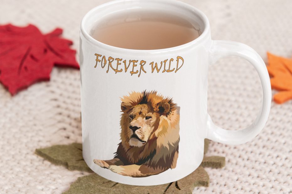 Forever Wild Lion Coffee Mug