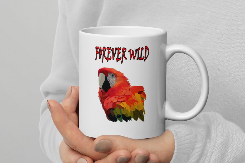Forever Wild Scarlet Macaw Coffee Mug
