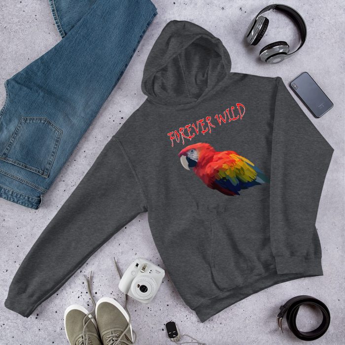 Forever Wild Scarlet Macaw Hoodie