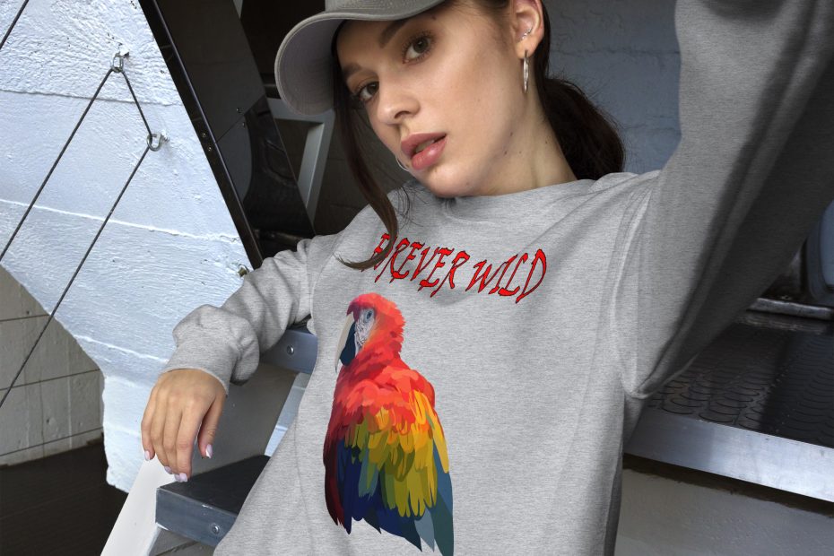 Forever Wild Scarlet Macaw Sweatshirt