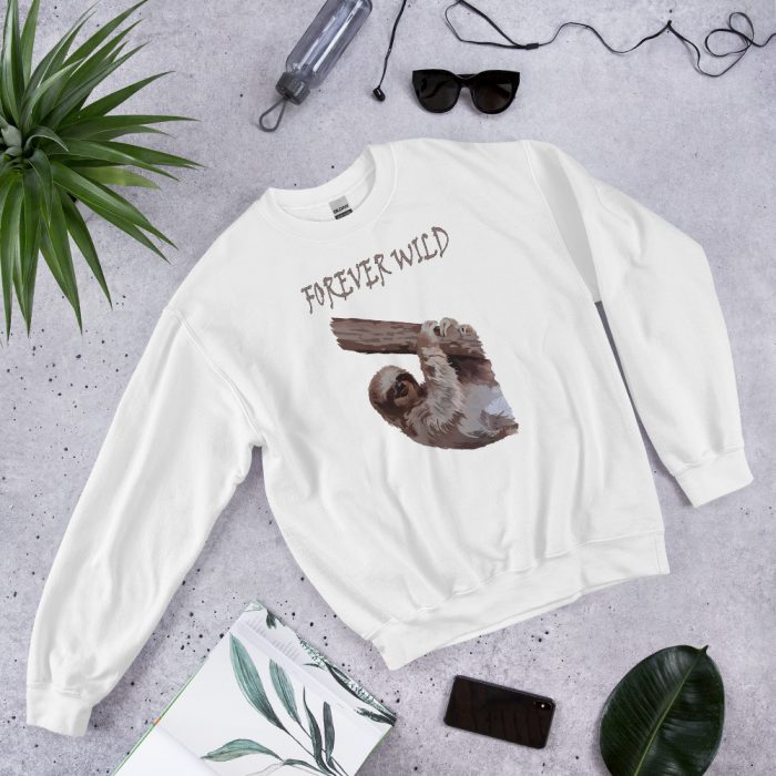 Forever Wild Sloth Sweatshirt - Three Toed Sloths