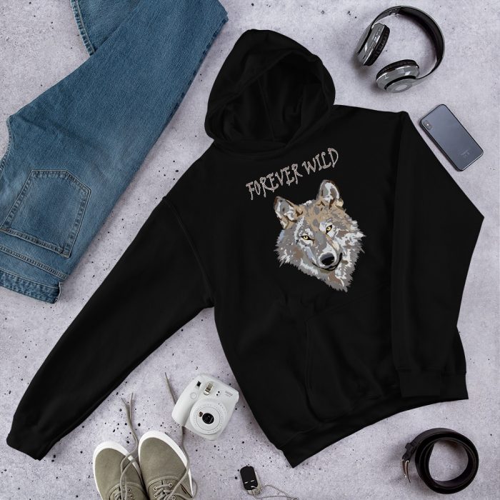 Forever Wild Wolf Hoodie