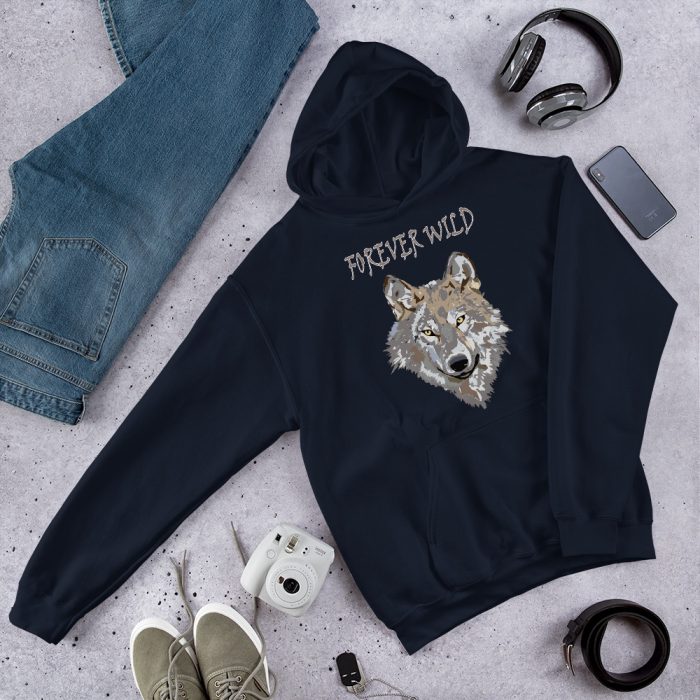 Forever Wild Wolf Hoodie