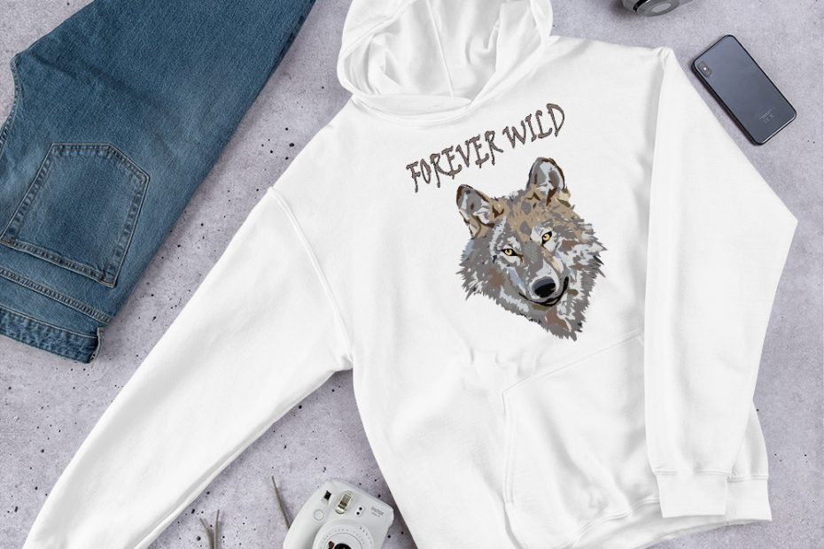 Forever Wild Wolf Hoodie