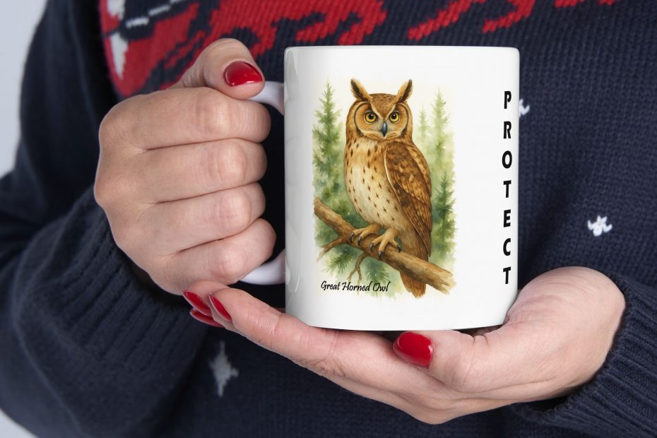 Great Horned Owl Coffee Mug