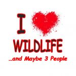 I Love Wildlife and Maybe 3 People Graphic Design