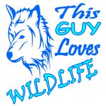 This Guy Loves Wildlife - Blue - Graphic Design