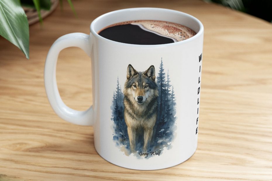 Wildlife Be Wild - Grey Wolf Coffee Mug
